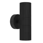 Eglo Wandleuchte Tomelloso Außenbeleuchtung Aluminium Schwarz Up & Down  | Geeignet für 2x GU10